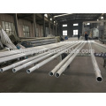 Customized double arm street lamp post sample hot dip galvanized double arm street ligth pole